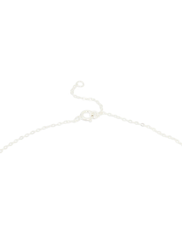 Sterling Silver Cubic Zirconia Cross Pendant Necklace