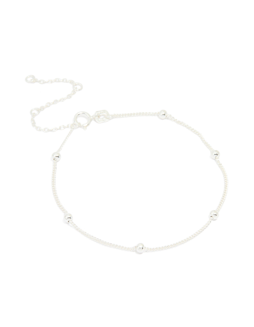 Sterling Silver Large Station Bracelet