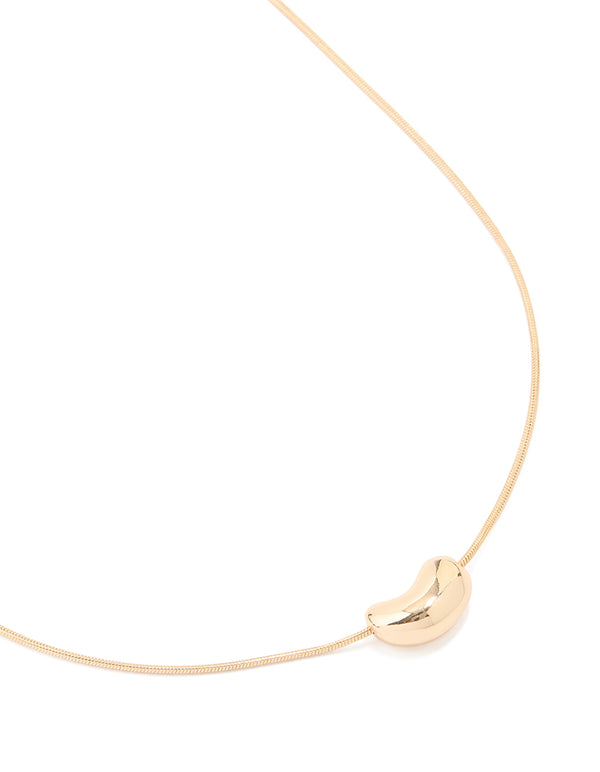 Gold Baby Pebble Necklace