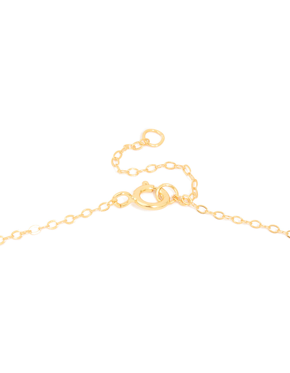 Gold Plated Sterling Silver Cubic Zirconia Large Heart Necklace