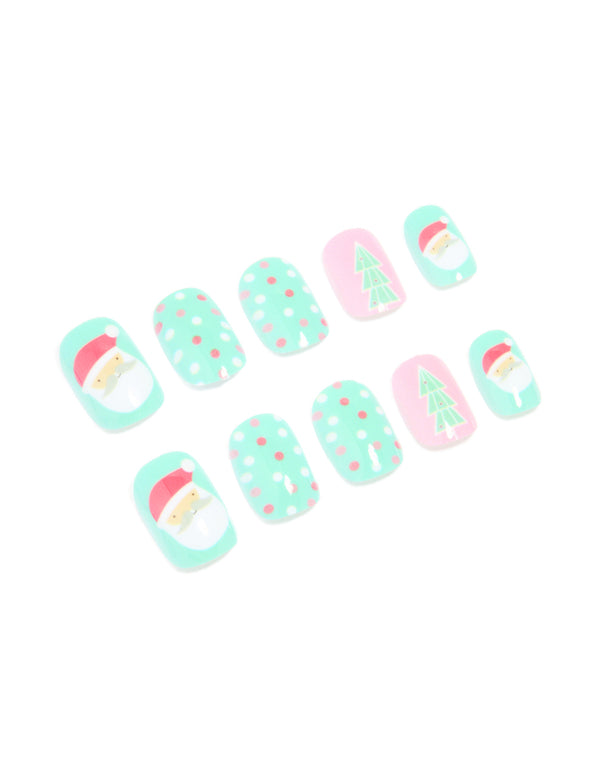 Santa & Festive Tree Press-On Nail Set