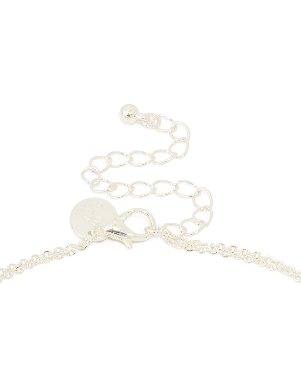 Silver Plated Cross & Mary Pendant Layered Necklace
