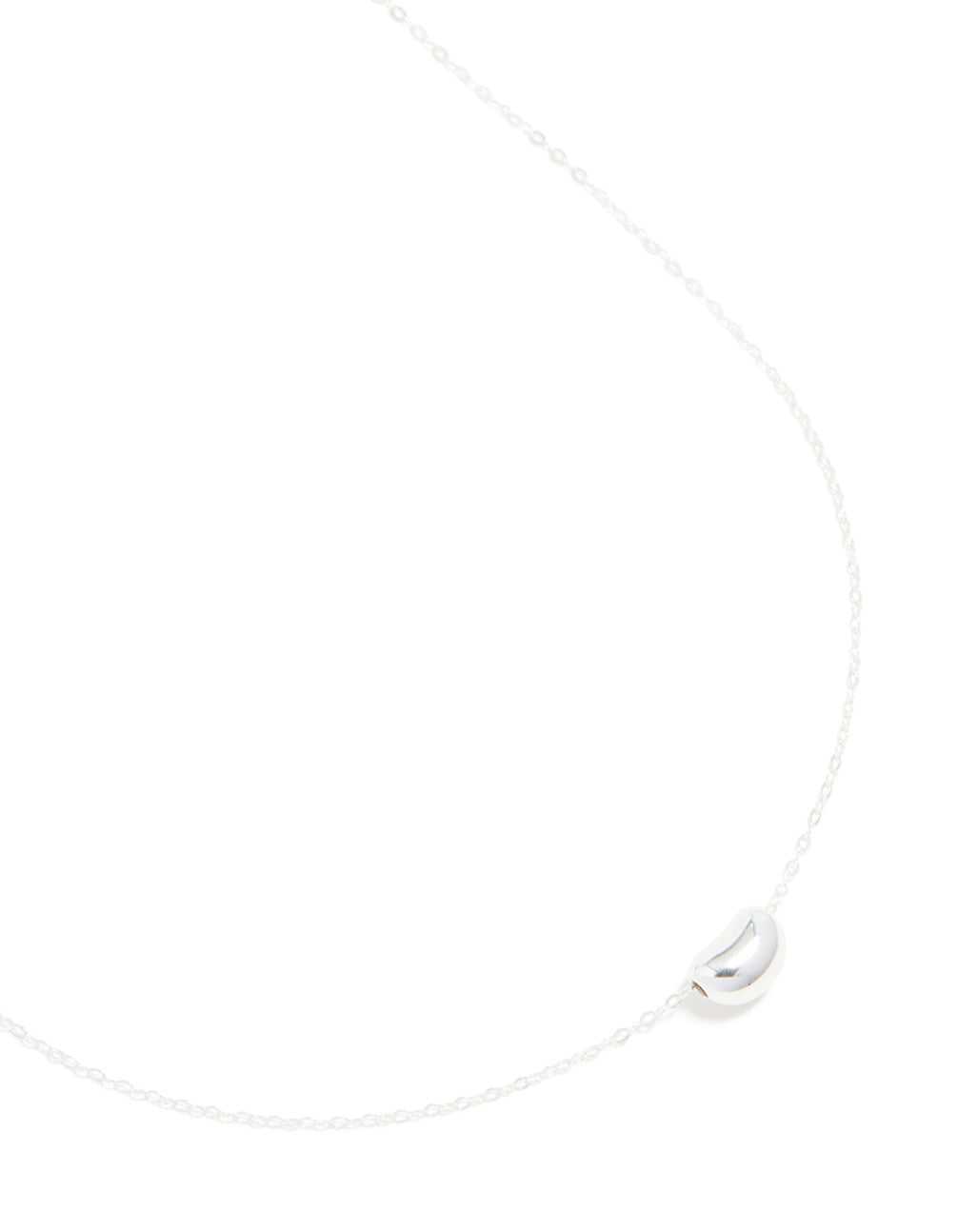 Sterling Silver Pebble Pendant Necklace