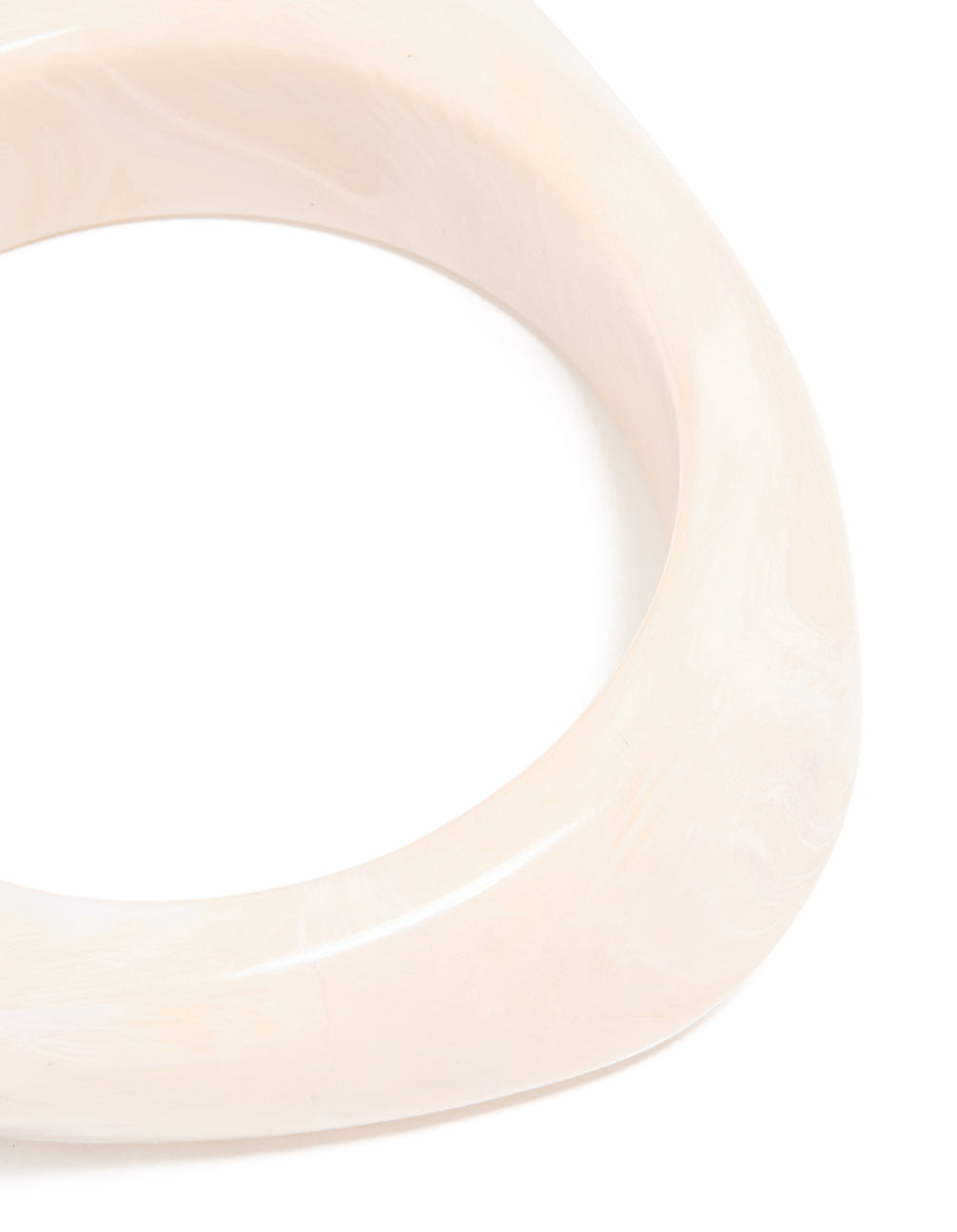 Cream Acrylic Marble Bangle
