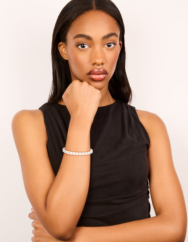 Silver Cubic Zirconia Tennis Bracelet