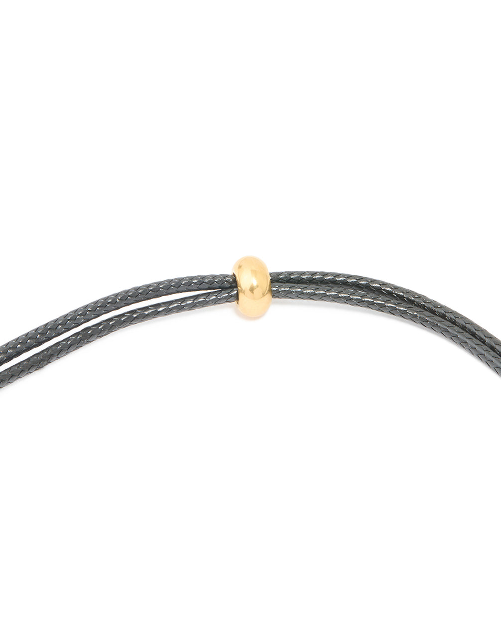 Waterproof Gold Plated Stainless Steel Large Bubble Letter S Cord Necklace