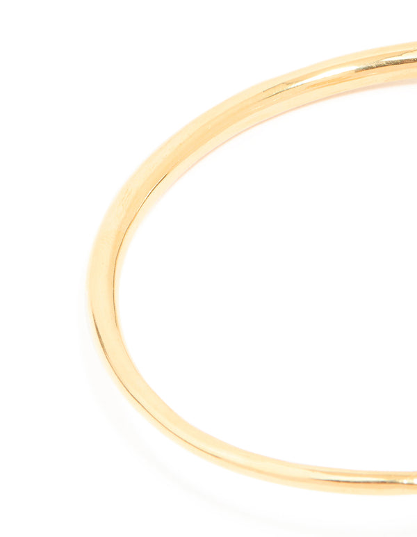 Waterproof Gold Plated Stainless Steel Open Leaf Wrist Cuff