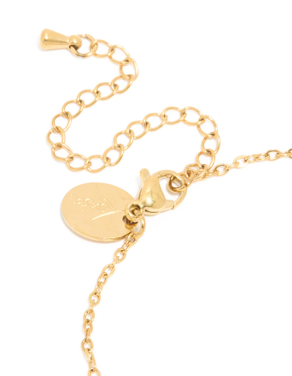 Waterproof Gold Plated Stainless Steel June Cubic Zirconia Birthstone Bracelet