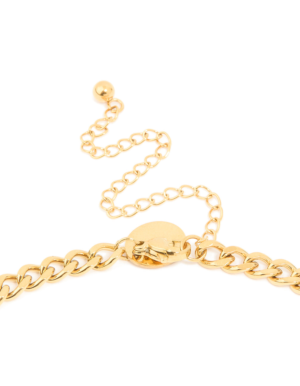 Waterproof Gold Plated Stainless Steel Organic Pendant Necklace