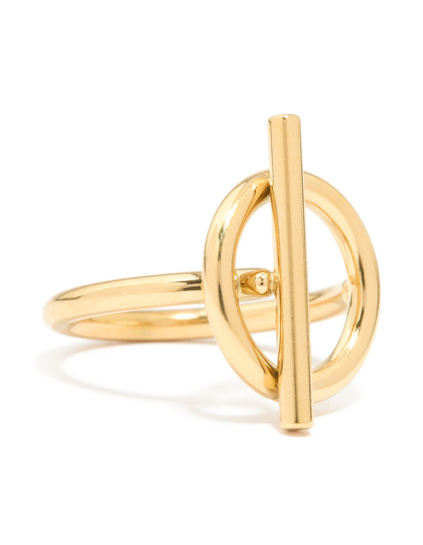 Waterproof Gold Plated Stainless Steel Skinny T&O Ring