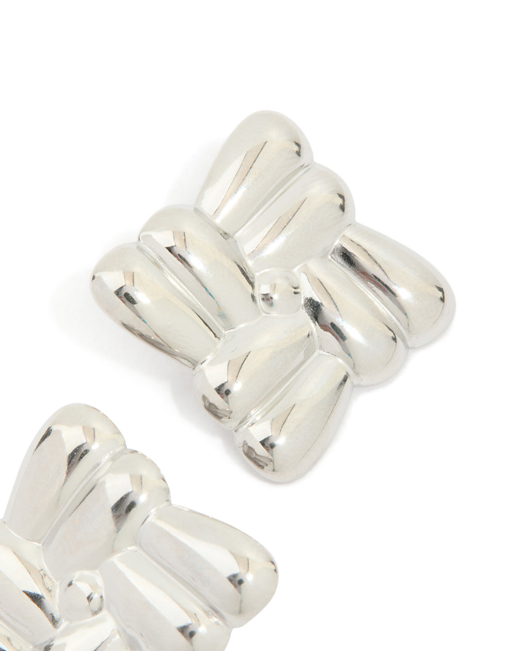 Waterproof Stainless Steel Cross Over Stud Earrings