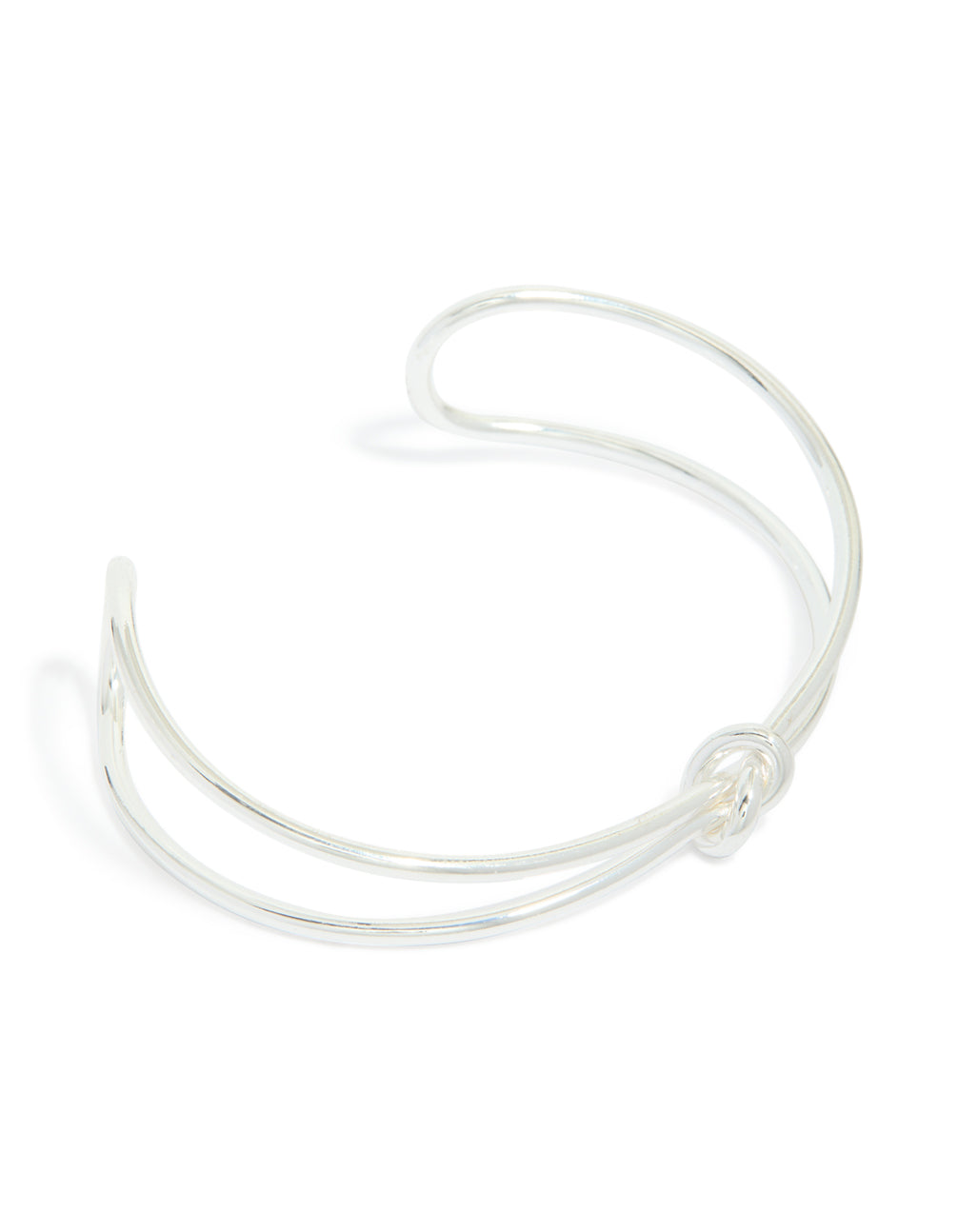 Silver Twisted Wrist Cuff