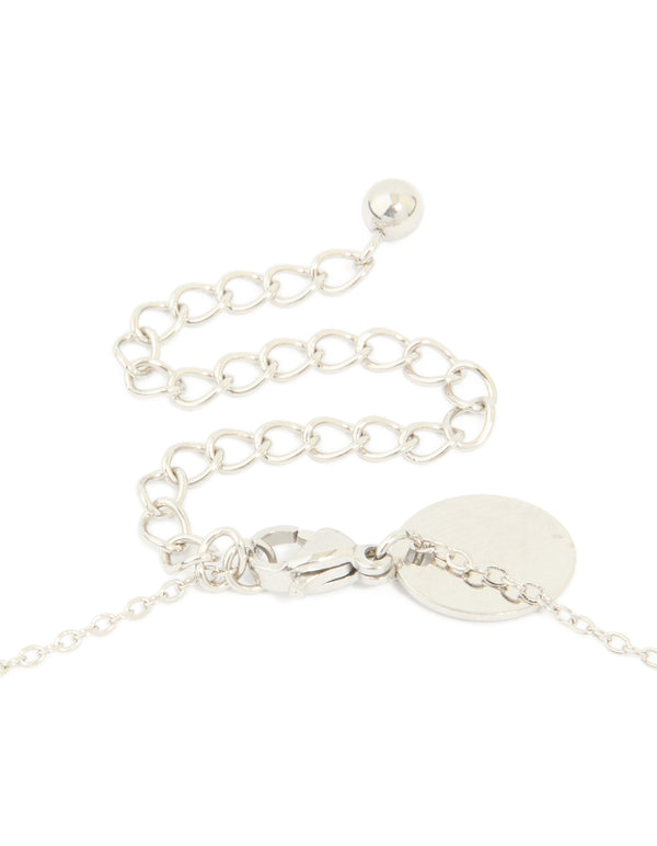 Discover the waterproof stainless steel large cross pendant necklace featuring in silver statement design clasp detail view