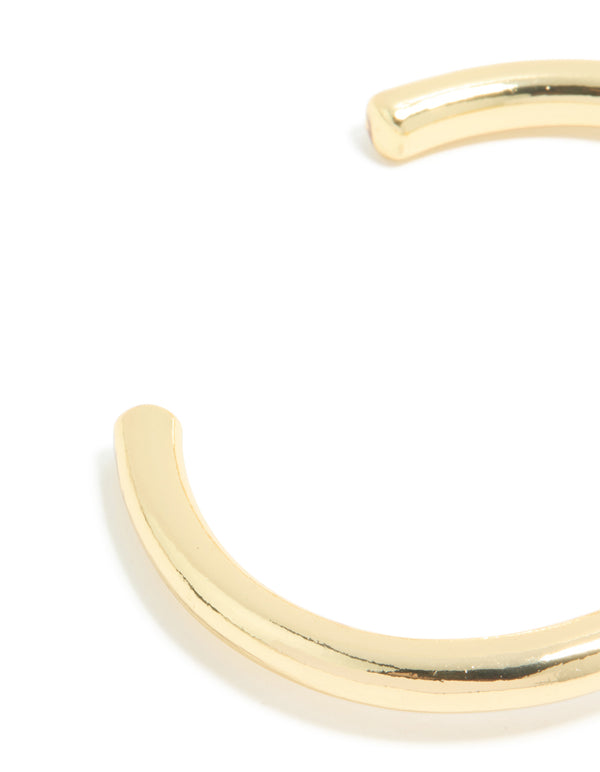 This waterproof gold plated stainless steel open wrist cuff with tigers eye semi precious stone displays the sleek design closure detail view