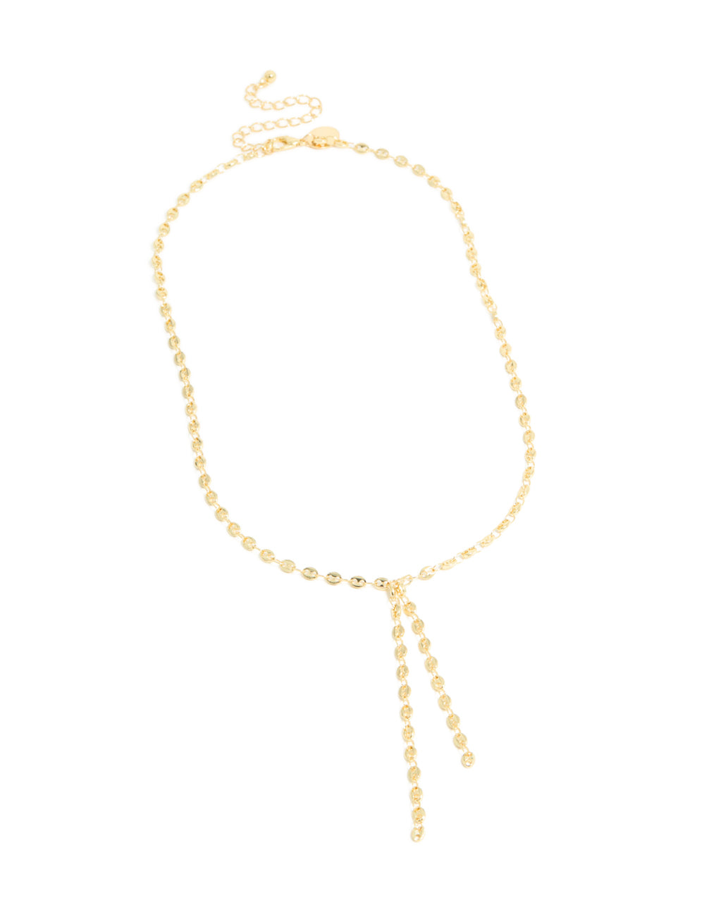 Gold Plated Mariner Chain Y-Necklace