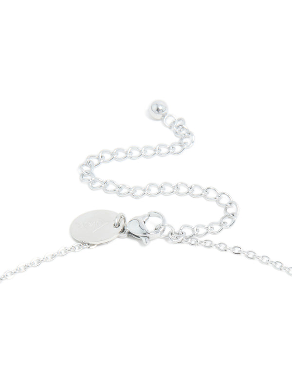 Waterproof Stainless Steel Mini Bubble Letter T Necklace