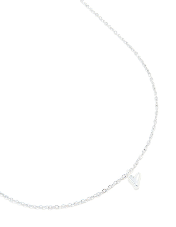 Showcasing a waterproof stainless steel mini bubble letter Y necklace with initial pendant in silver close up view