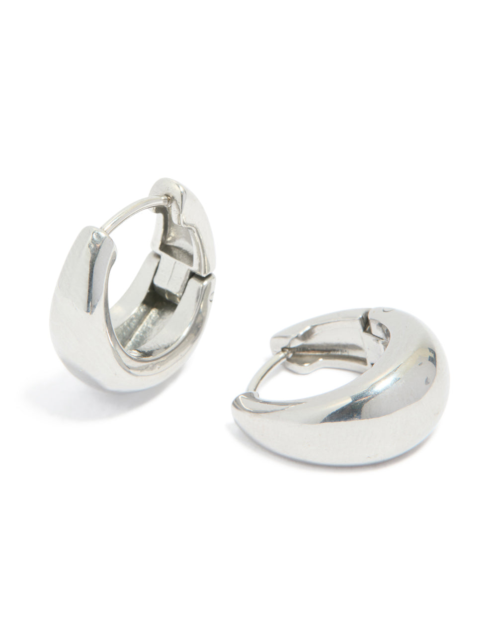 Surgical Steel Bold Oval Hoop Earrings