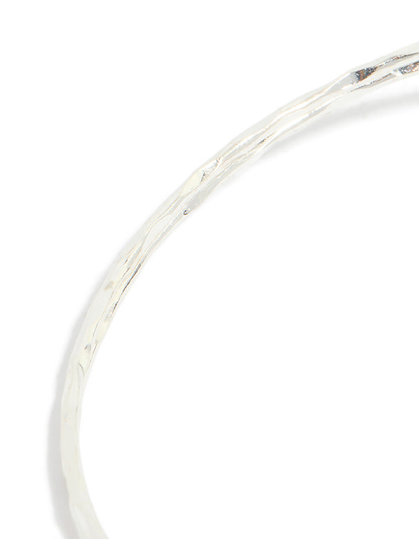 Silver Open Swirl Arm Cuff