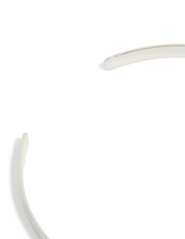Designed with silver diamante chains drop arm cuff featuring statement style in closure detail view
