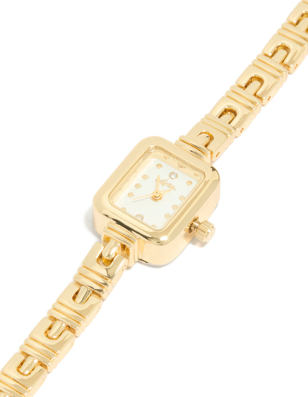Gold Egyptian Link Mini Watch