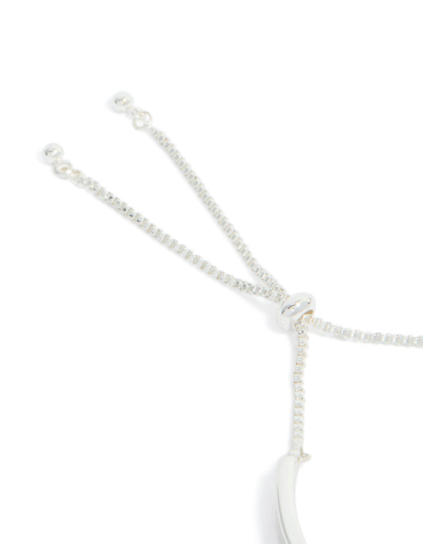 Silver Wavy Toggle Bangle
