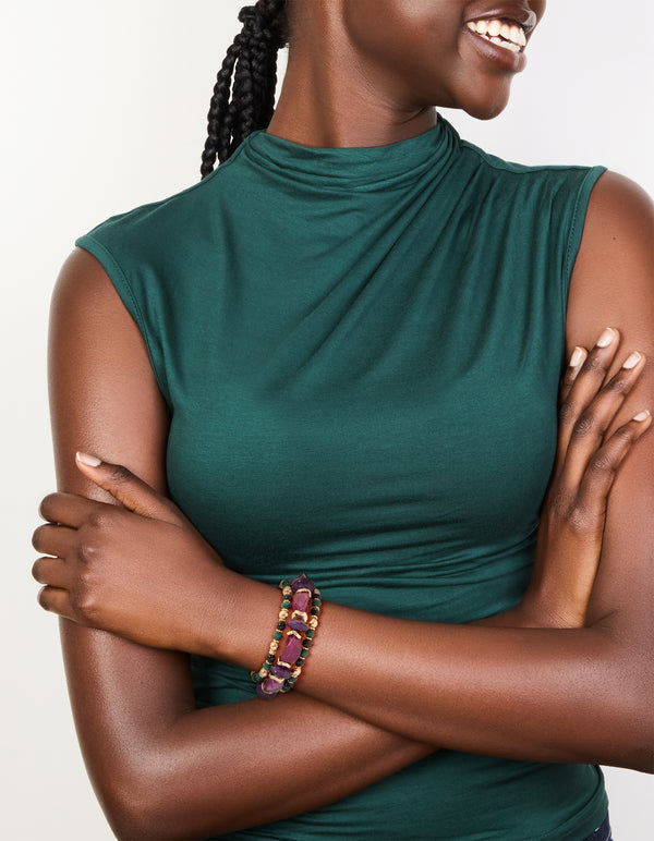 Mixed Beaded Stretch Bracelets 3-Pack