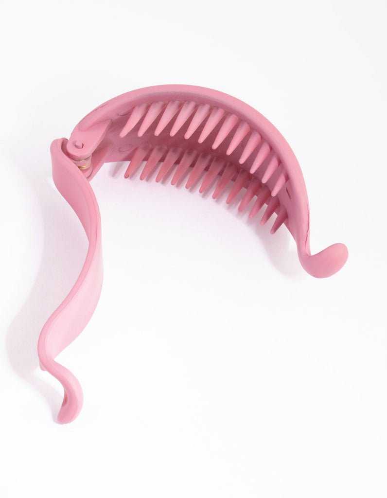 Blush Banana Hair Claw Clip Lovisa