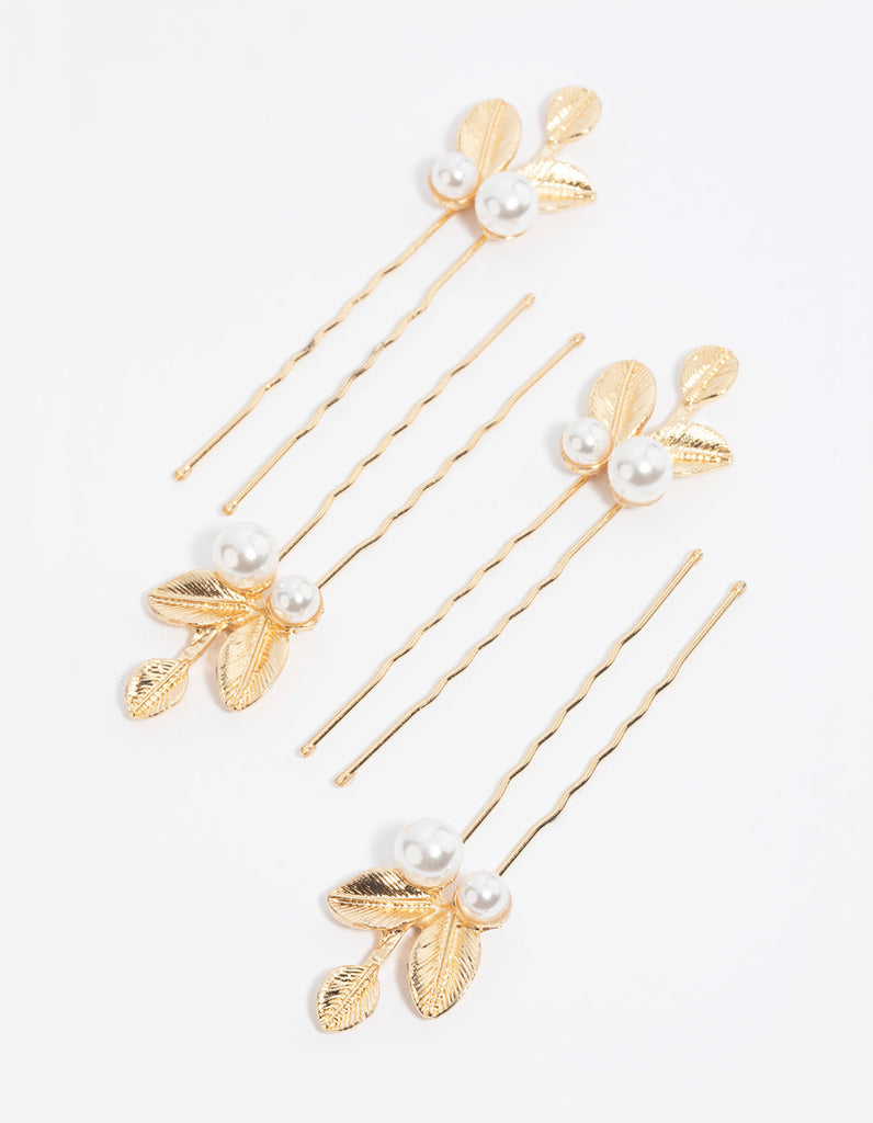 Gold Leaf & Pearl Pin Pack