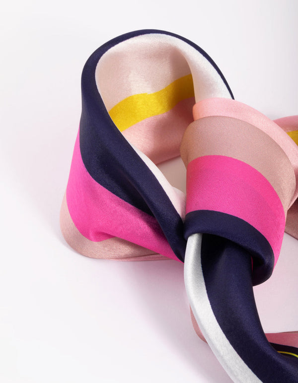 Fabric Large Stripe Scarf