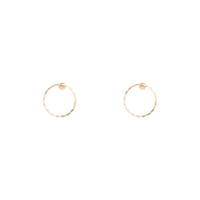 Gold Open Circle Stud Earrings - link has visual effect only