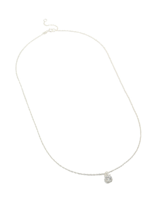 Sterling Silver Cubic Zirconia Necklace