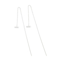 Sterling Silver Bar Chain Thread Earrings - link has visual effect only