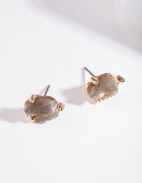 Textured Claw Stud Earrings - link has visual effect only