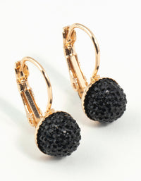 Gold Sparkle Ball Clip On Earrings - link has visual effect only