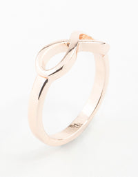 Rose Gold Infinity Band Ring - link has visual effect only