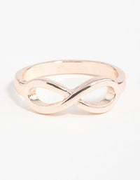 Rose Gold Infinity Band Ring - link has visual effect only