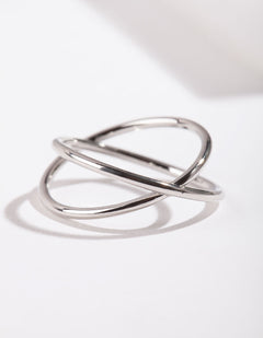 Silver Crossover X Ring