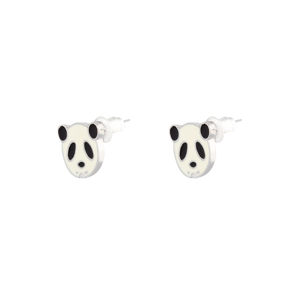 Mini Panda Face Stud Earrings