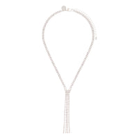 Silver Cup Chain Tassel Earrings - link has visual effect only