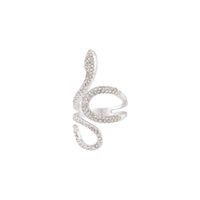 Diamante Swirl Snake Ring - link has visual effect only
