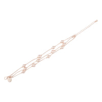 Gold Multi Texture Bead Station Bracelet - link has visual effect only