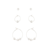 Silver Stud Hoop Earring Pack - link has visual effect only