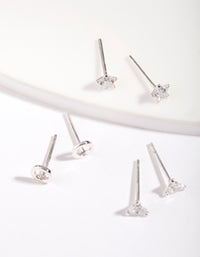 Sterling Silver Ear Set Stud Pack - link has visual effect only