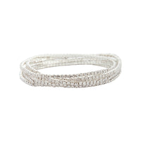 Silver Fine Cup Chain Stretch Bracelet Pack - link has visual effect only