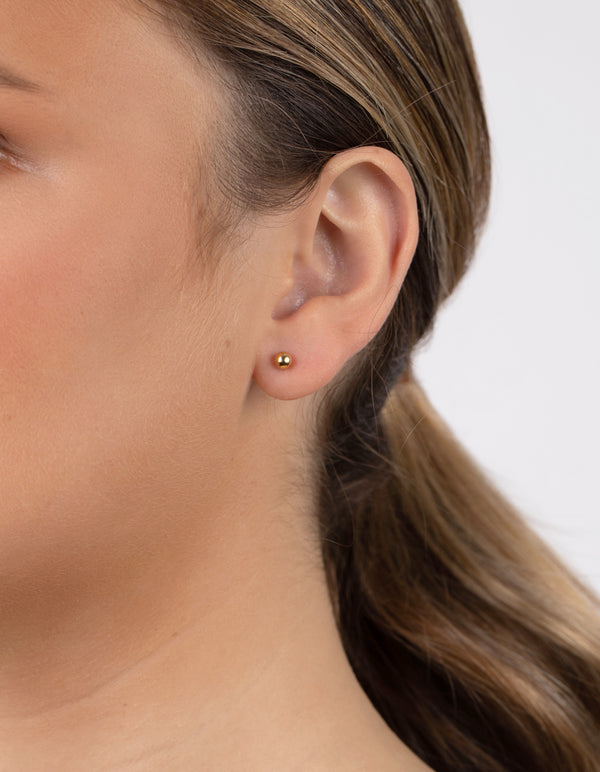 Gold Plated Sterling Silver Mini Studs & Hoop Earring Pack