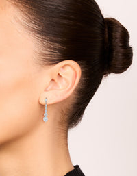 Small Graduated Crystal Drop Earrings - link has visual effect only