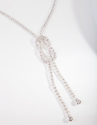 Silver Knot Long Necklace - link has visual effect only