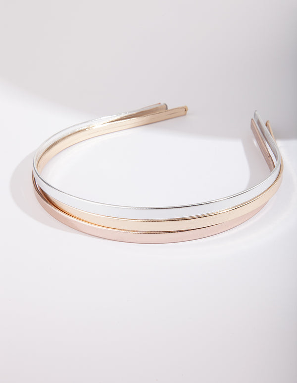 Mixed Metal Essential Headband Pack