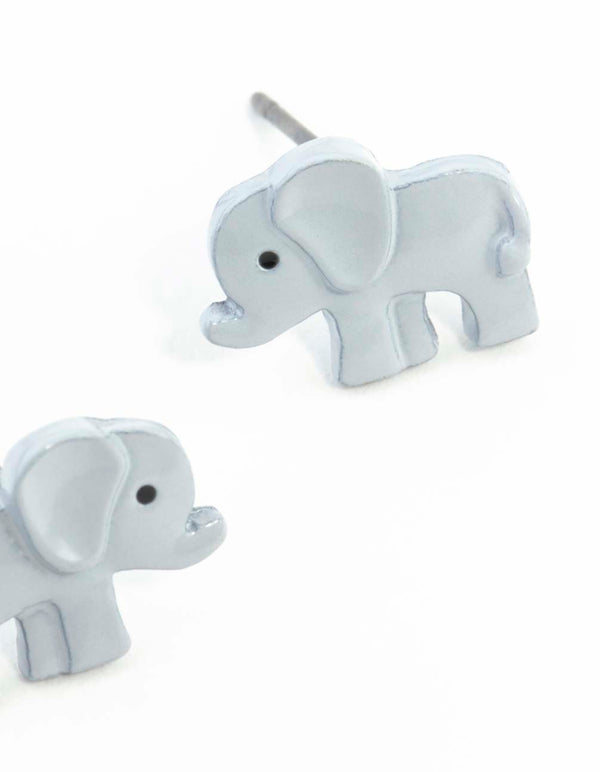Mini Elephant Stud Earrings
